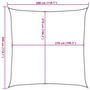 Voir la diapositive 6 : VIDAXL Voile d'ombrage 160 g/m^2 Orange 3x3 m PEHD