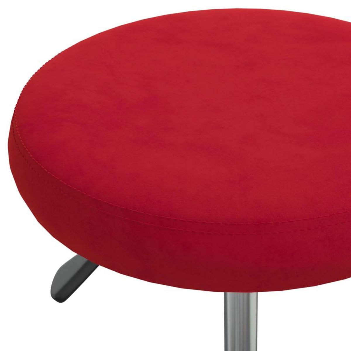 VIDAXL Chaise pivotante de bureau Rouge bordeaux Velours