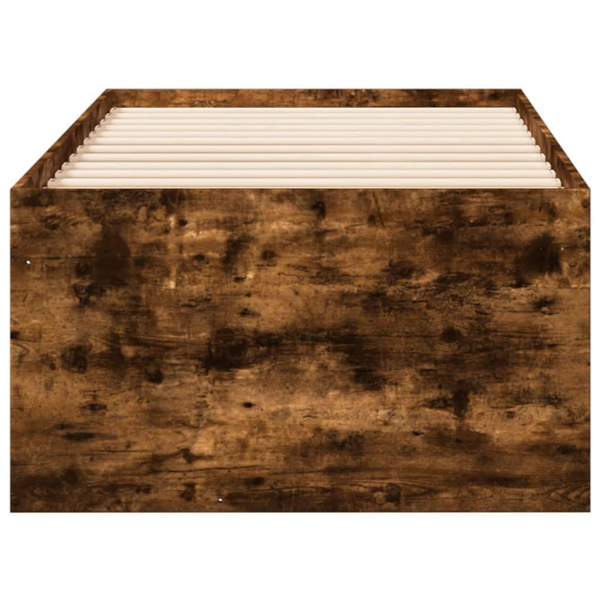 VIDAXL Lit de jour avec tiroirs sans matelas chene fume 90x200 cm