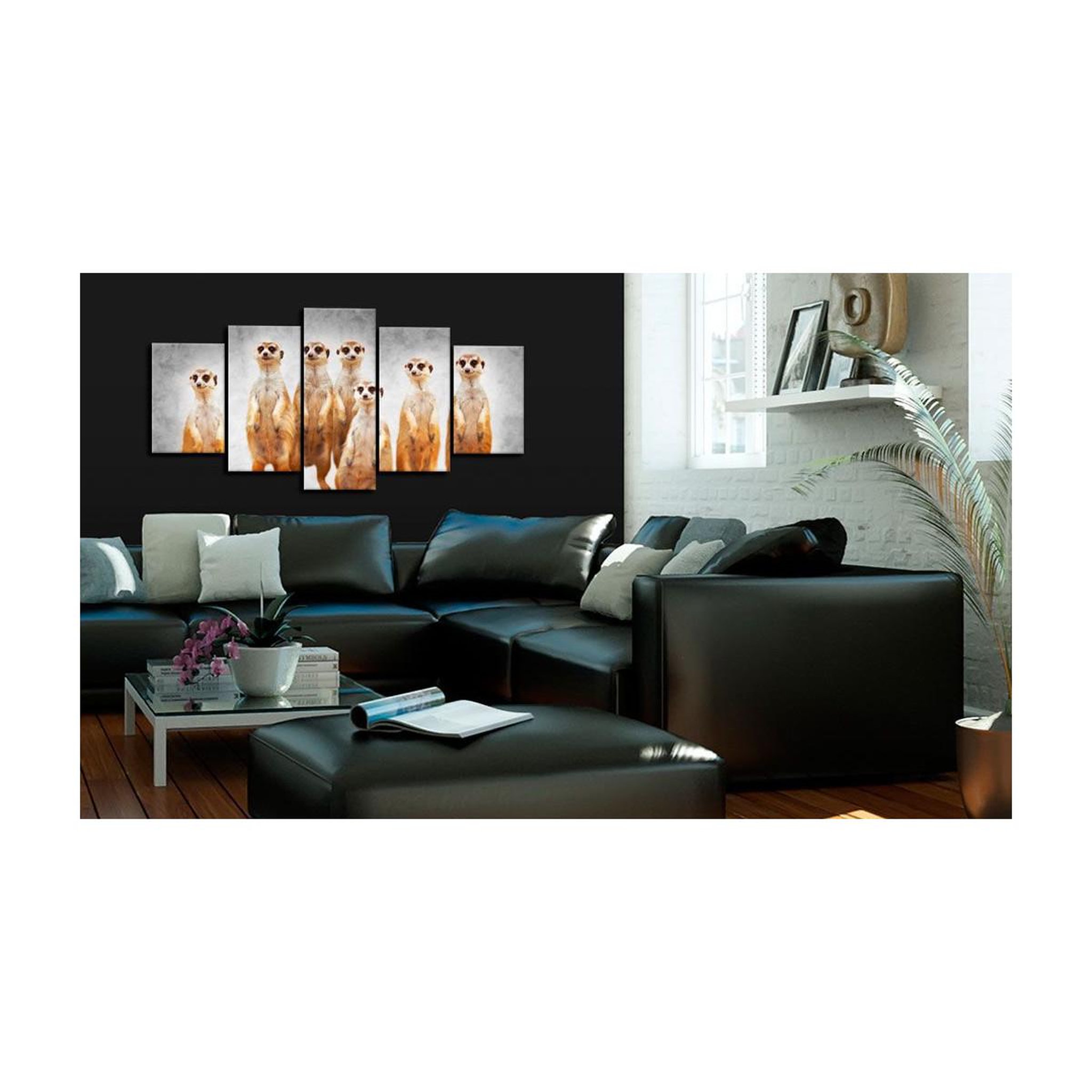 Voir la diapositive 2 : Paris Prix Tableau imprimé  meerkats