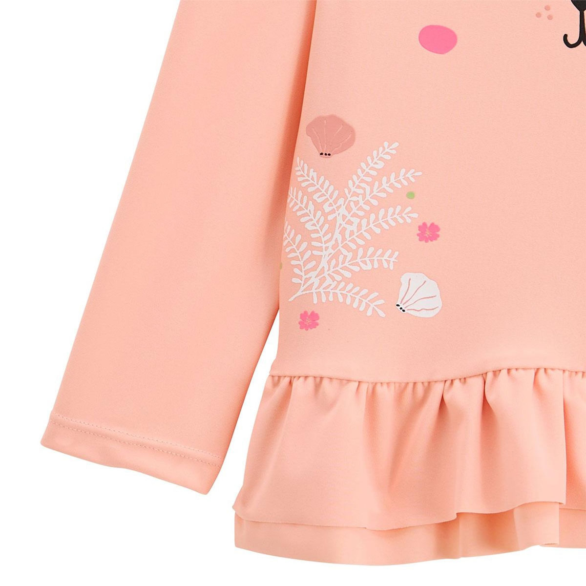 Petit Béguin Maillot de bain bébé 2 pièces t-shirt de protection UV et culotte Rosara