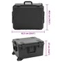 Voir la diapositive 6 : VIDAXL Valise de vol portable Noir 62,5x49,5x37 cm PP