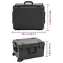 Voir la diapositive 6 : VIDAXL Valise de vol portable Noir 62,5x49,5x37 cm PP