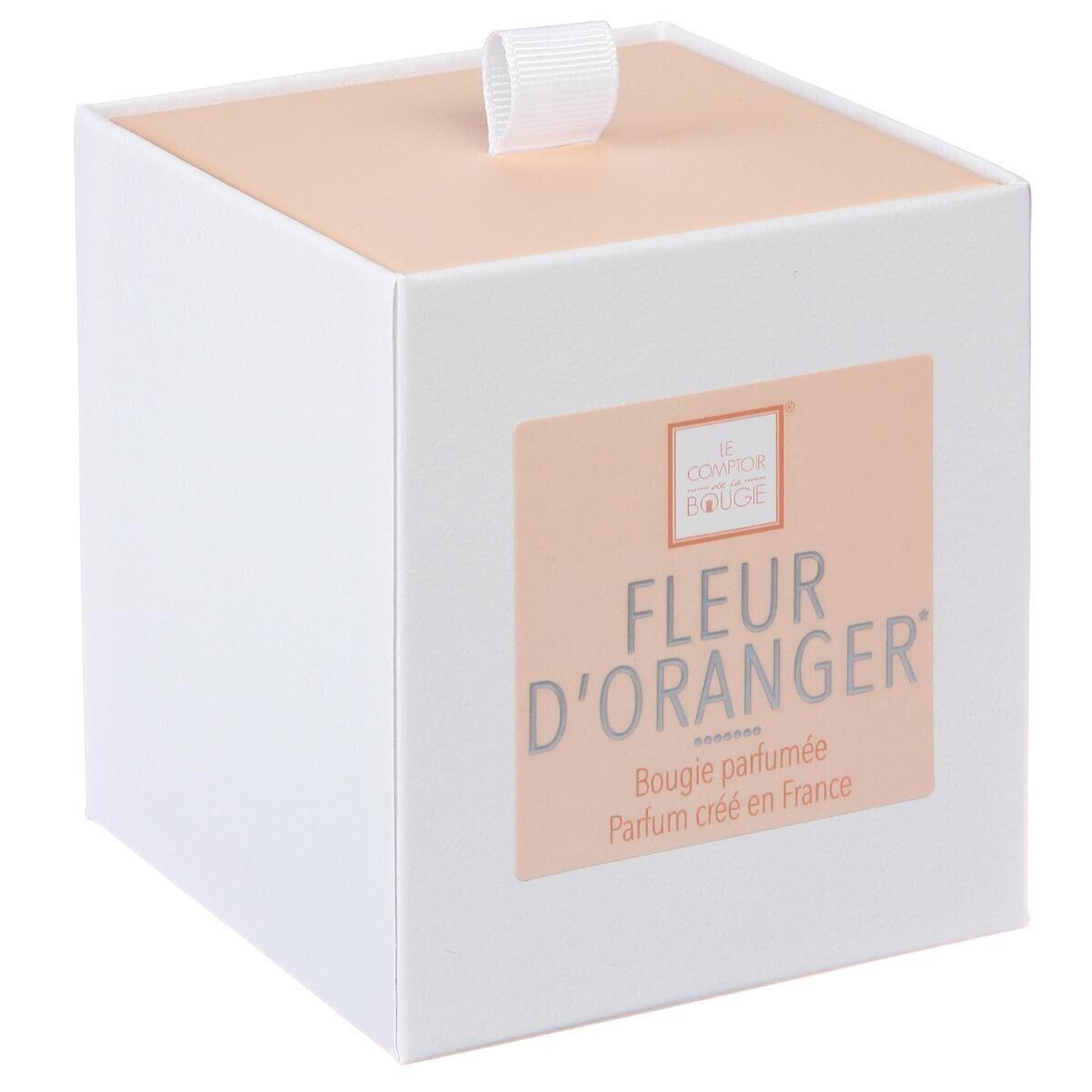 Voir la diapositive 2 : COMPTOIR DE LA BOUGIE Bougie parfumée  elea  190g fleur d'oranger