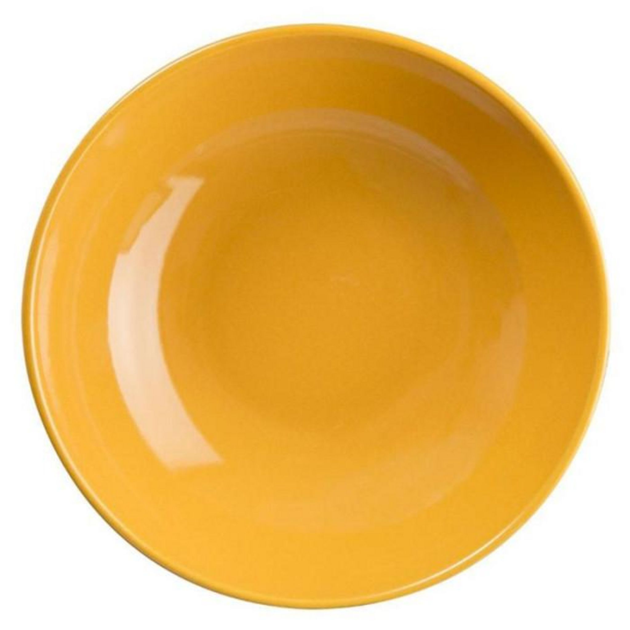 Assiettes à Dessert Secret De Gourmet - Lot De 6, Diamètre 20 Cm, Faïence Jaune - Lavables Au Lave-vaisselle Et Micro-ondes - 10