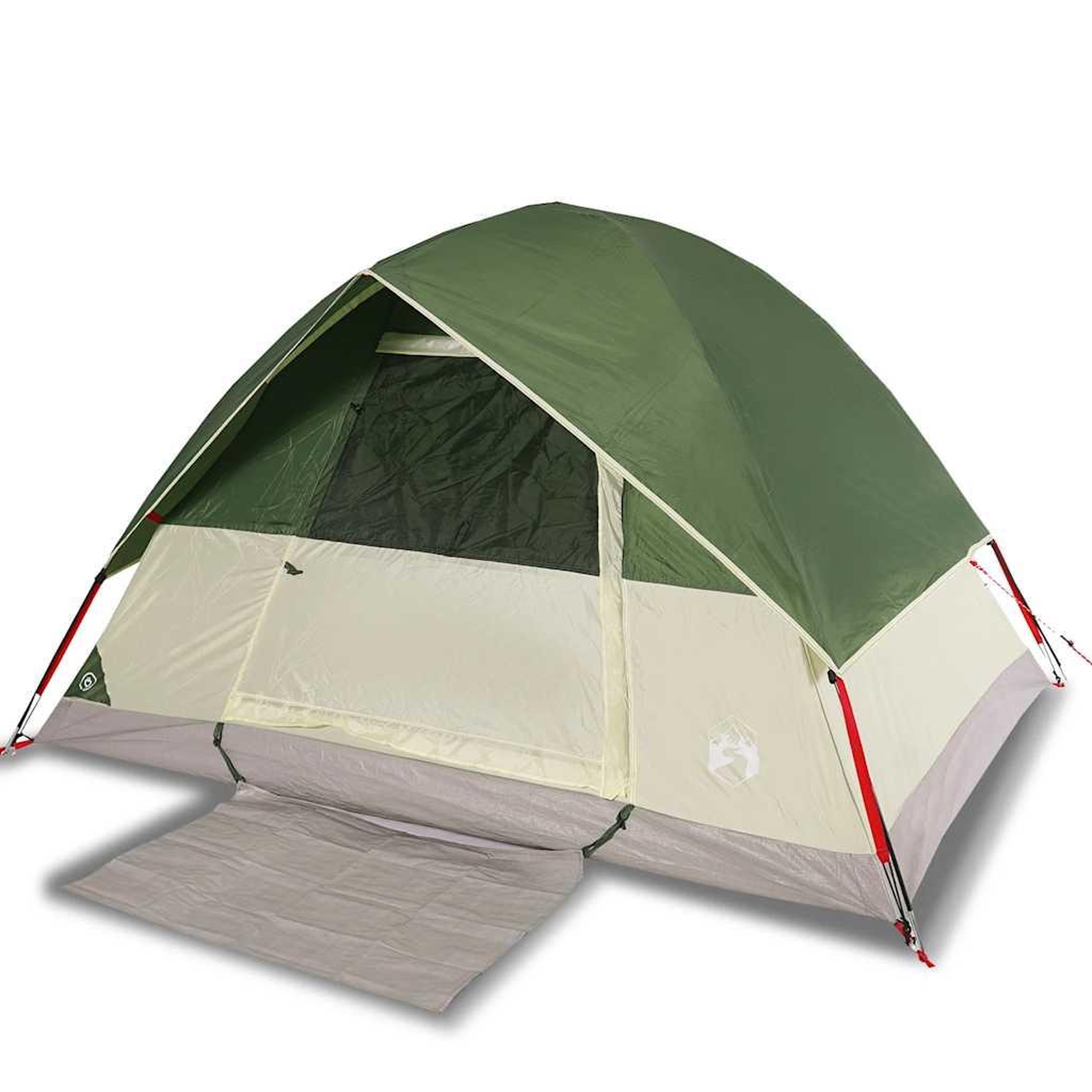 Voir la diapositive 2 : VIDAXL Tente de camping a dome 4 personnes vert impermeable