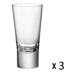 BORMIOLI ROCCO Set de 3 verres à liqueur YPSILON 7 cl. Coloris disponibles : Transparent