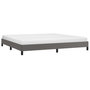 Voir la diapositive 3 : VIDAXL Cadre de lit sans matelas gris 200x200 cm similicuir