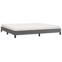 Voir la diapositive 3 : VIDAXL Cadre de lit sans matelas gris 200x200 cm similicuir