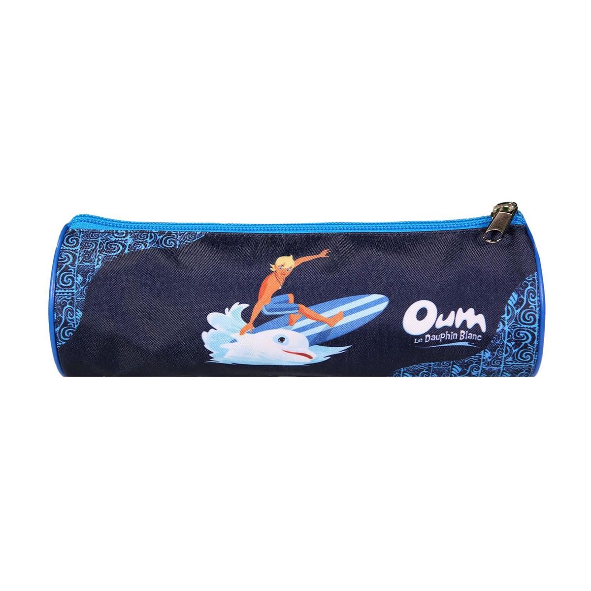 Bagtrotter BAGTROTTER Trousse scolaire ronde Oum Le Dauphin Bleu