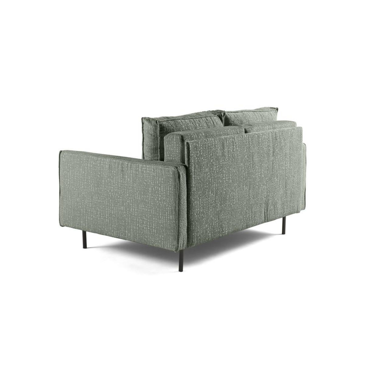 LISA DESIGN Charlie - canapé droit 2 places - en tissu velours relief