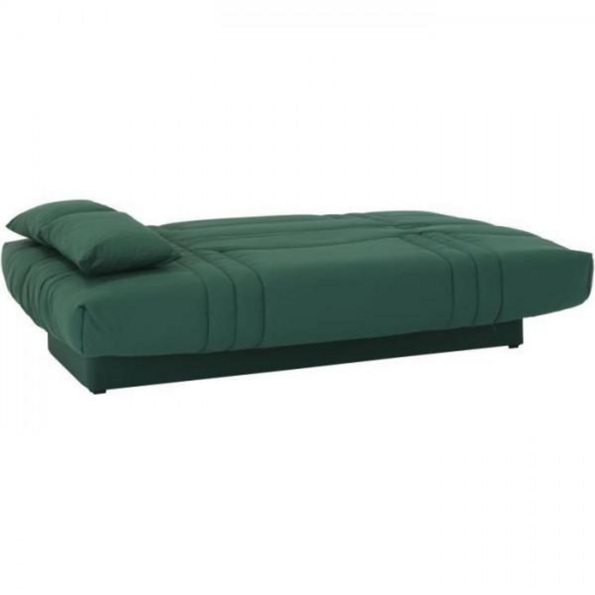 MARKET24 Banquette clic clac 3 places - tissu Vert foret - Style contemporain - L 190 x P 92 cm - DREAM