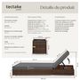 Voir la diapositive 6 : tectake Lot de 2 bains de soleil design luxueux avec cadre en aluminium marron