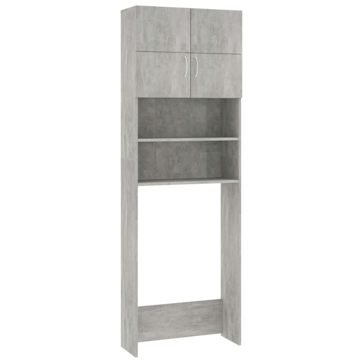 VIDAXL Meuble de machine a laver Gris beton Bois d'ingenierie