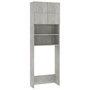Voir la diapositive 2 : VIDAXL Meuble de machine a laver Gris beton Bois d'ingenierie