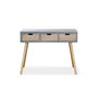 Voir la diapositive 3 : Paris Prix Console Scandinave 3 Tiroirs  Kim  100cm Gris
