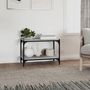 Voir la diapositive 3 : VIDAXL Meuble TV Sonoma gris 60x33x41 cm Bois d'ingenierie et acier
