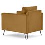 Voir la diapositive 6 : LISA DESIGN Ostrava - fauteuil en velours pieds en épingle