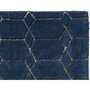 GUY LEVASSEUR Tapis de bain en coton fantaisie bleu 50x80cm