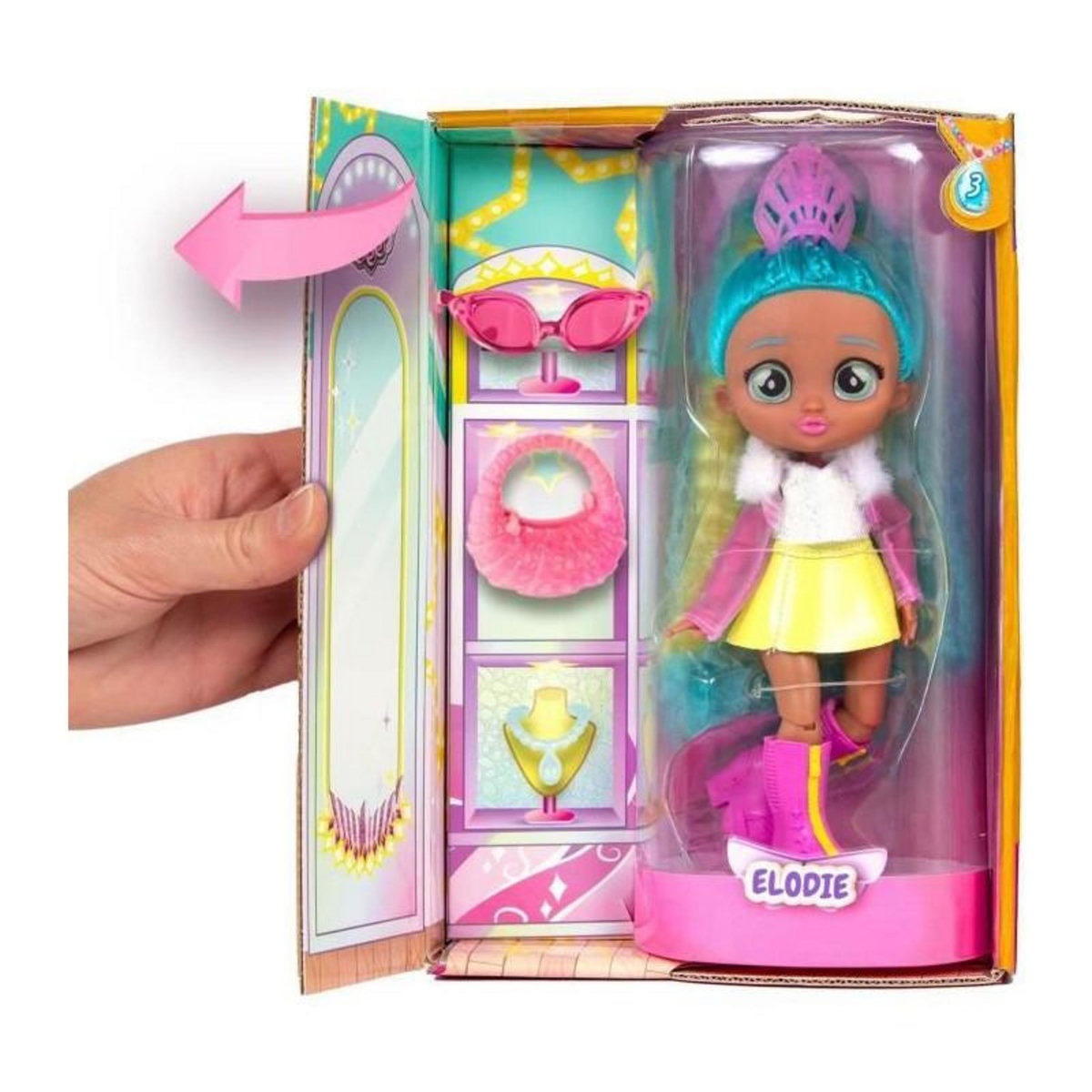 IMC Toys Poupée Cry Babies BFF Série 3 - Elodie