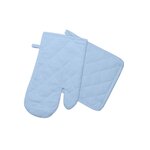 SOLEIL D'OCRE Gant et manique en coton PANAMA bleu