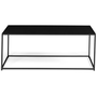 Voir la diapositive 4 : ID MARKET Table basse rectangulaire DAVIS 113 cm en métal noir mat design industriel