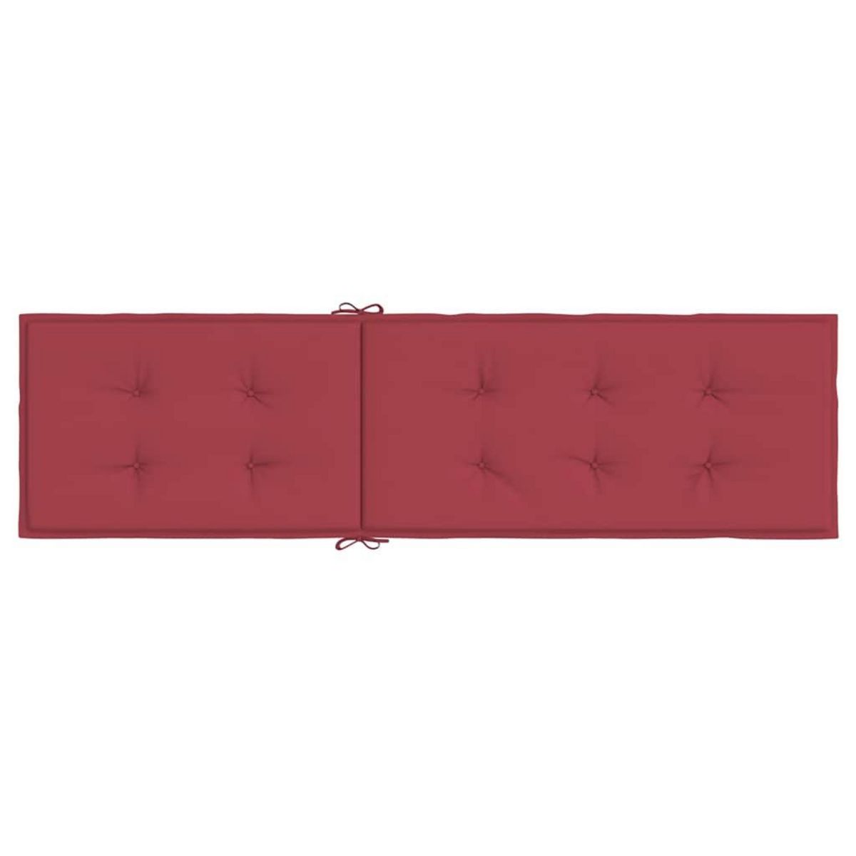 VIDAXL Coussin de chaise de terrasse rouge bordeaux (75+105)x50x4 cm