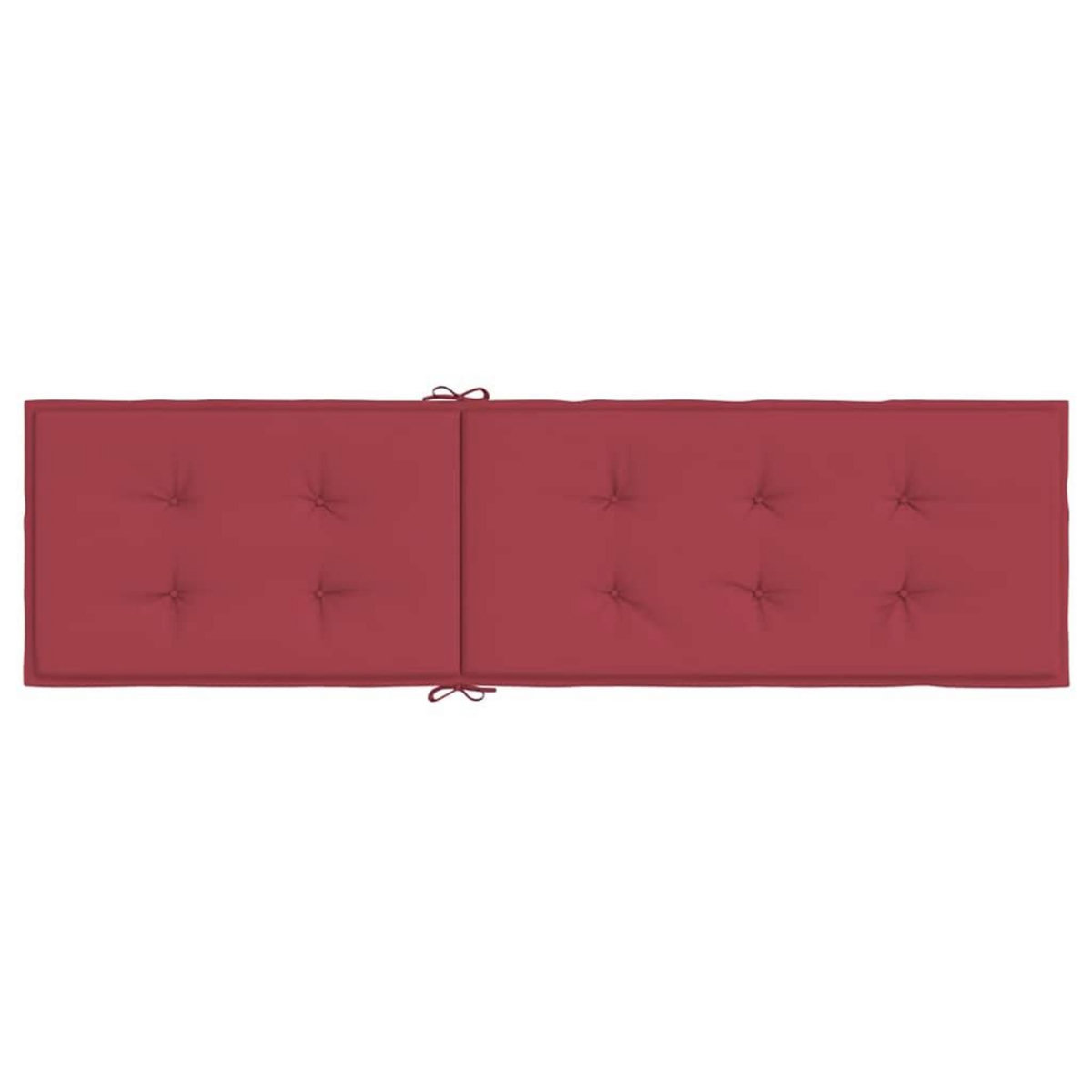 VIDAXL Coussin de chaise de terrasse rouge bordeaux (75+105)x50x4 cm
