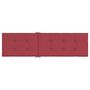 Voir la diapositive 5 : VIDAXL Coussin de chaise de terrasse rouge bordeaux (75+105)x50x4 cm