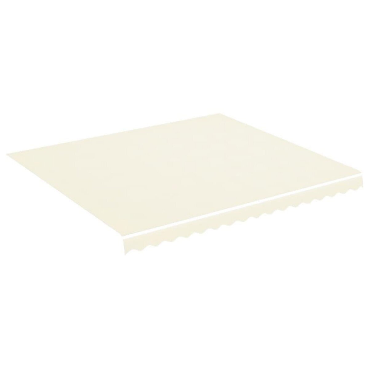 VIDAXL Tissu de remplacement pour auvent Creme 4x3,5 m