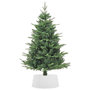 Voir la diapositive 4 : VIDAXL Jupe de sapin de Noël blanc Ø56x23 cm plastique