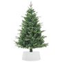 Voir la diapositive 4 : VIDAXL Jupe de sapin de Noël blanc Ø56x23 cm plastique