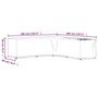 Voir la diapositive 6 : VIDAXL Housse de salon de jardin en forme de L 20 œillets 300x300x90cm