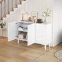 Voir la diapositive 5 : MERAX Buffet 3 porte(s) 0 tiroir(s) - 120 cm blanc mdf