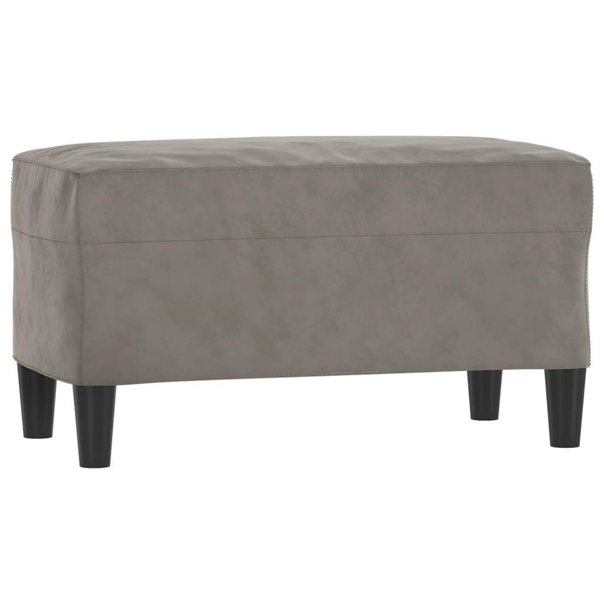 VIDAXL Banc Gris clair 70x35x41 cm Velours