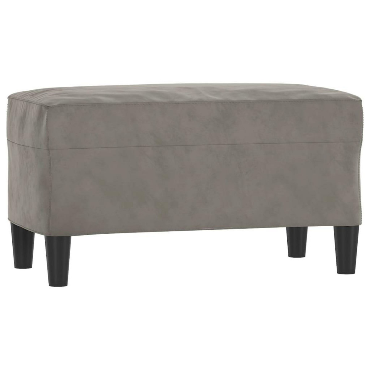 VIDAXL Banc Gris clair 70x35x41 cm Velours