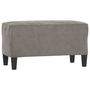 Voir la diapositive 2 : VIDAXL Banc Gris clair 70x35x41 cm Velours