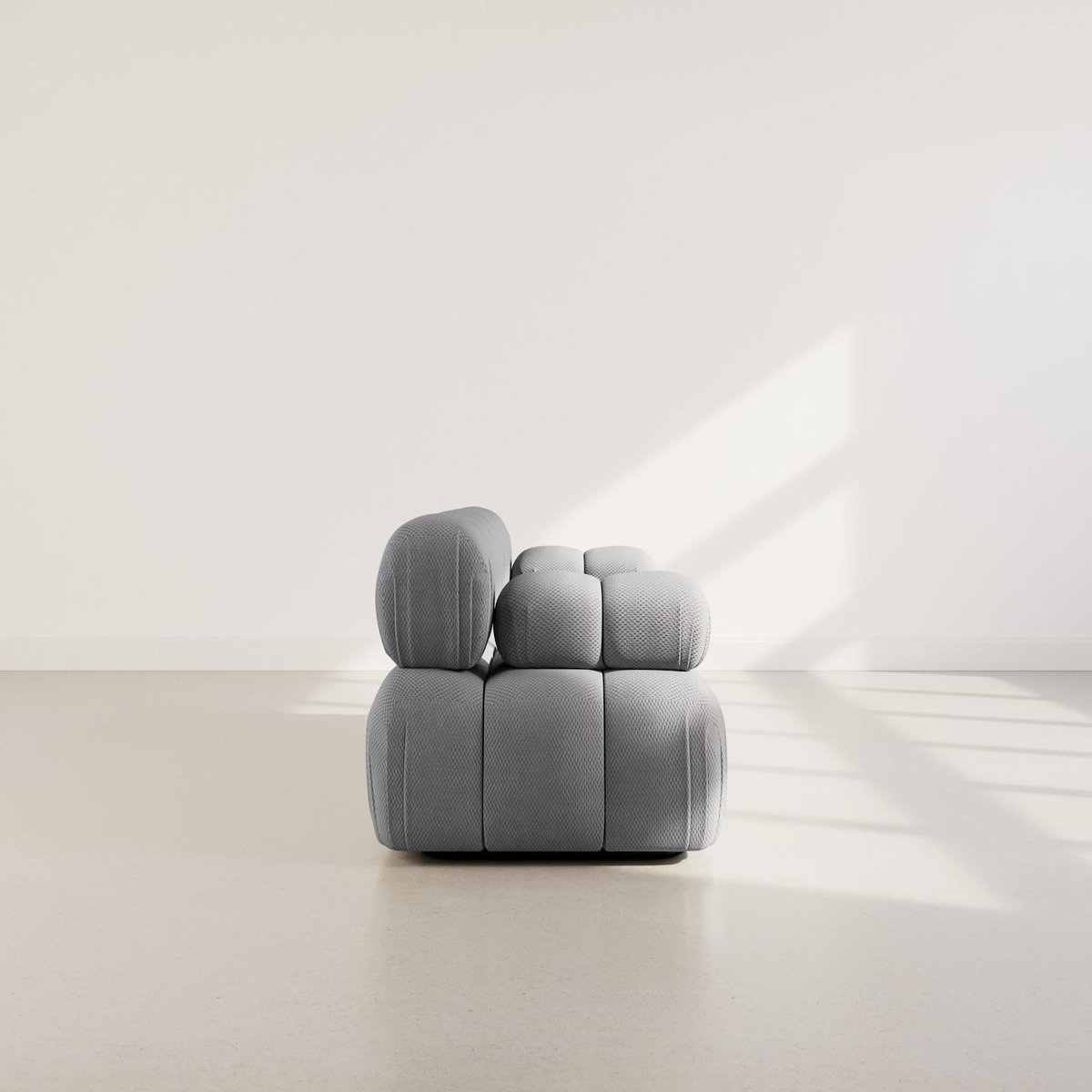 LISA DESIGN Ruby - canapé droit modulable 2 places en velours texturé