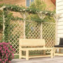 Voir la diapositive 1 : VIDAXL Cloture a treillis de jardin avec pergola 300x50x200 cm Pin