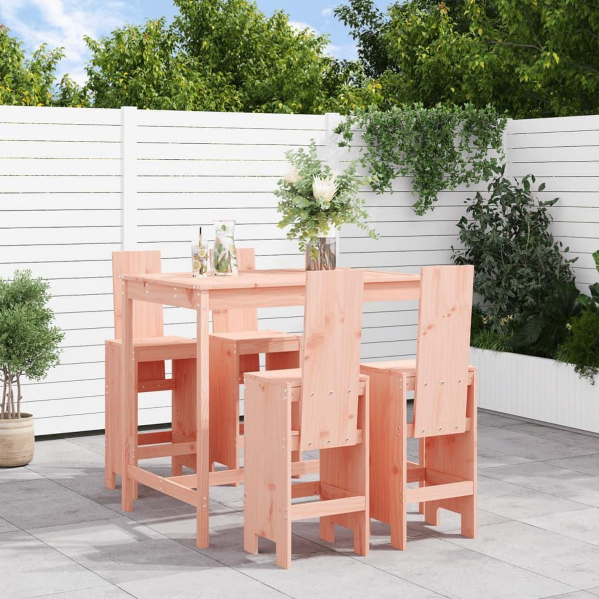 VIDAXL Ensemble de bar de jardin 5 pcs bois massif de Douglas