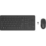HP HP 330 Wireless Mouse and Keyboard Combination clavier Souris incluse RF sans fil Anglais Noir