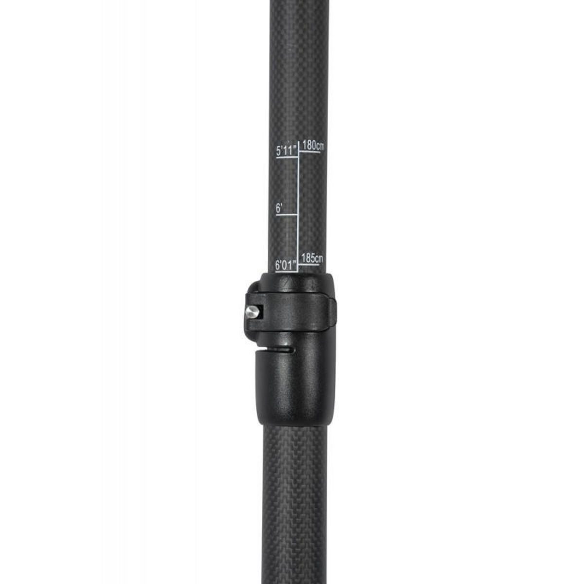 SIMPLE PADDLE Pagaie de Stand Up Paddle réglable de 175 à 215cm et démontable en 3 sections - 100% Carbone - Modèle Vela