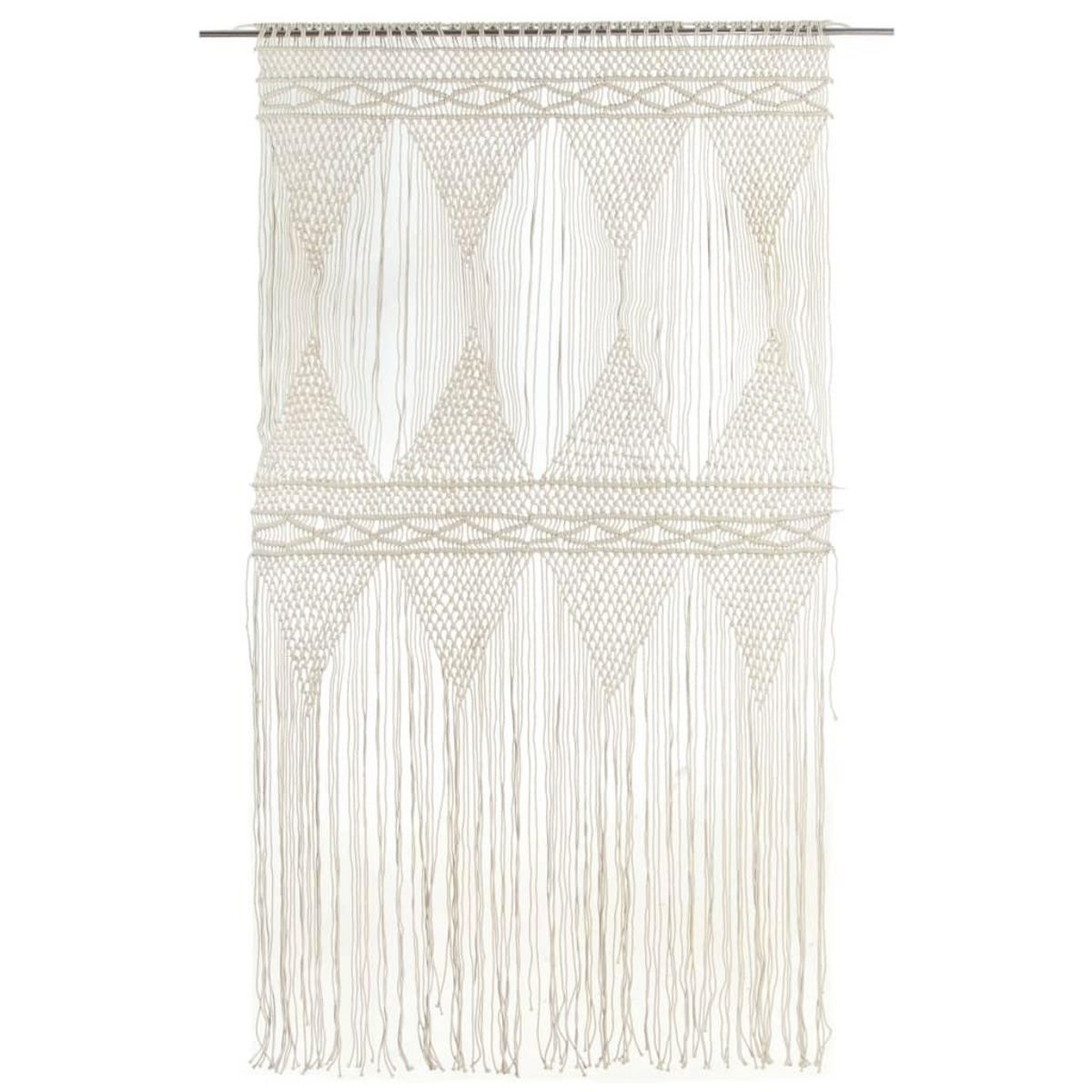 VIDAXL Rideau en macrame 140x240 cm Coton