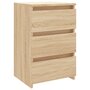 Voir la diapositive 2 : VIDAXL Table de chevet Chene sonoma 40x35x62,5 cm bois d'ingenierie