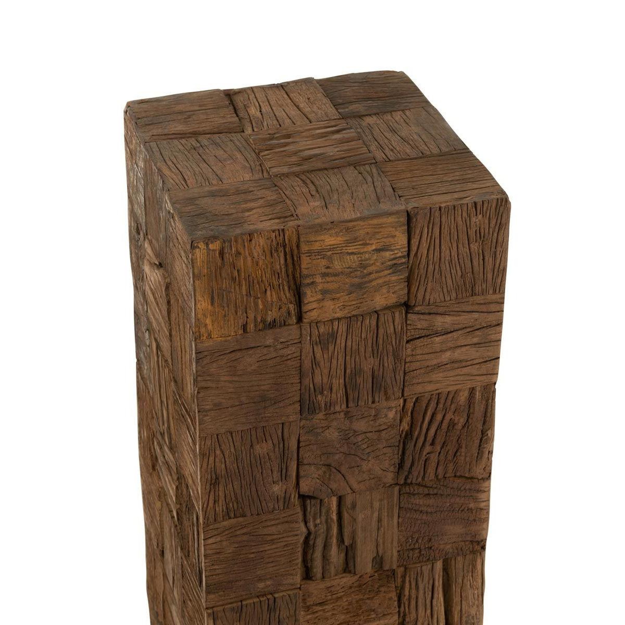 Voir la diapositive 2 : J-LINE Sellette déco en bois  evasion  105cm marron