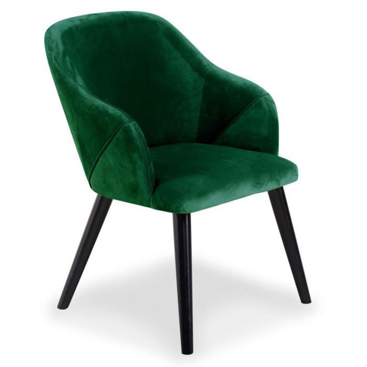Paris Prix Lot de 2 Fauteuils en Velours  Yugnat  85cm Vert