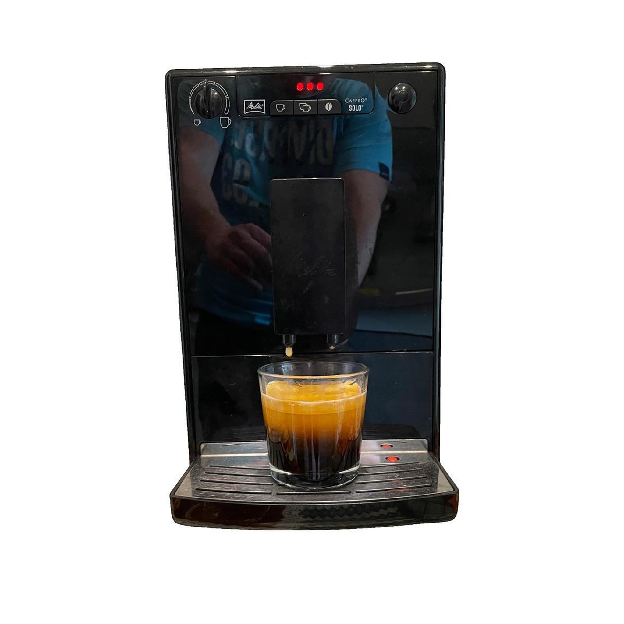 Voir la diapositive 2 : Melitta Machine à café automatique Melitta Caffeo Solo E 950-222 Broyeur intégré Noir