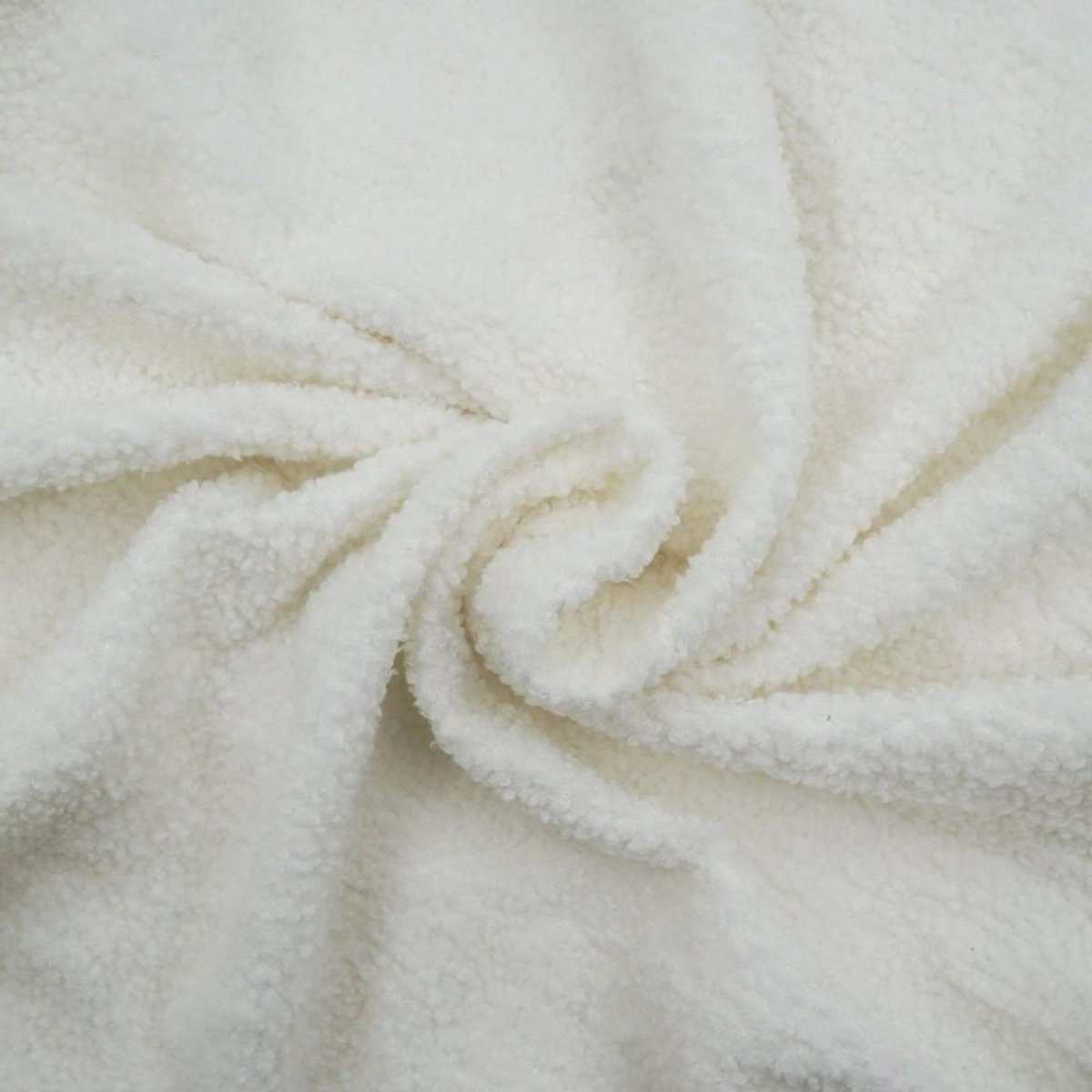 L3C Housse de chaise extensible en bouclette coloris naturel