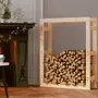 VIDAXL Support pour bois de chauffage 80x25x100 cm Bois de pin massif