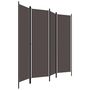 Voir la diapositive 3 : VIDAXL Cloison de separation 4 panneaux Anthracite 200x180 cm